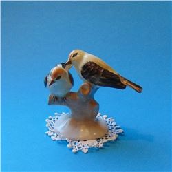 Vintage Hungarian Porcelain Love Birds Couple Figurine