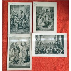 Vintage c1920â€™s half-tone print by Perry Pictures, Group of 4 -Christ-2