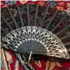 Image 4 : Set of Vintage Hand-painted Silk & Lace Decorative Hand Fans