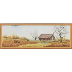 Daniel Maldonado (Texas) Framed Watercolor Painting