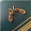 Image 1 : Edwardian Gilt Metal Paste Pearl Earrings