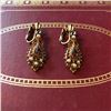 Image 2 : Edwardian Gilt Metal Paste Pearl Earrings