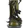 Image 6 : Bronze Statue Sculpture of Greek Goddess Athena as Warrior w/ Sword 37" x 13"