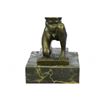 Image 7 : ATLAS Vienna Bronze Sculpture of Muscular Nude Male 7" x 5"