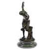 Image 12 : THE DISCOBOLUS OF MYRON Greek Bronze Replica Statue 10" x 7"