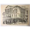 Image 2 : Pair of 19thc Engravings, Charleston SC, Meeting Street Theater & Lincoln Hamlin Election Reception