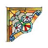 Image 1 : Victorian Tiffany-glass Window Panel 10" Wide