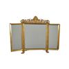 Image 3 : French 19c Gilt Brass Folding Vanity Mirror
