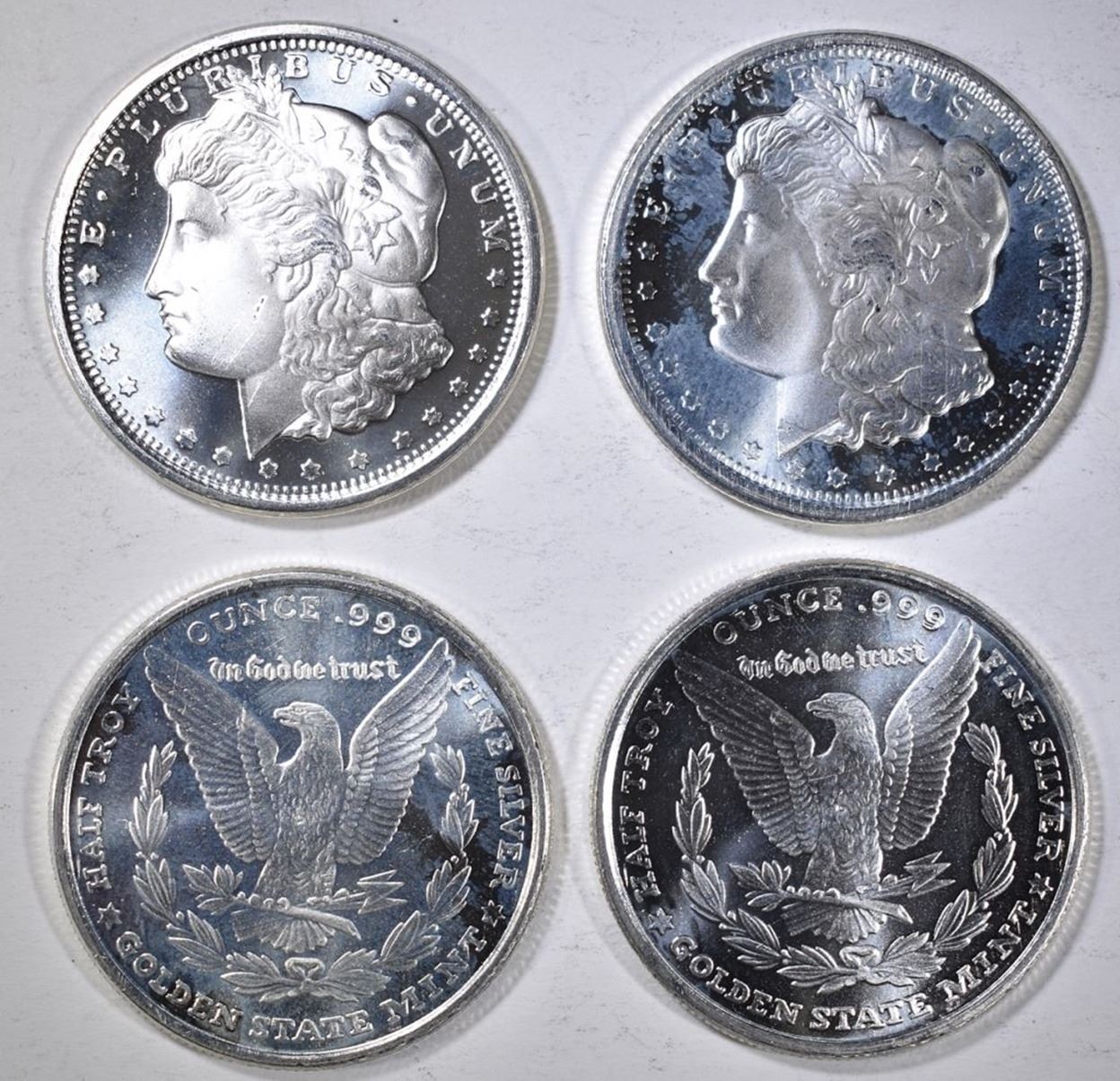 ROLL (20) , MORGAN 1/2 OZ SILVER ROUNDS