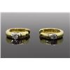 Image 1 : 14KT Yellow Gold Diamond Earrings