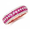 Image 1 : 14KT Rose Gold 1.10ctw Ruby and Diamond  Ring