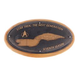 Star Trek: The Next Generation Season Seven Crew Plaque