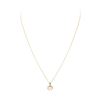 Image 2 : 0.40 ctw Diamond and Pearl Pendant with Chain - 14KT Yellow Gold