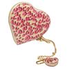 Image 3 : Louis Vuitton Pink Cream Cheetah Vernis Leather Heart Coin Wallet LTD