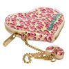 Image 4 : Louis Vuitton Pink Cream Cheetah Vernis Leather Heart Coin Wallet LTD