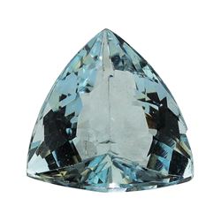 3.39 ct.Natural Trilliant Cut Aquamarine