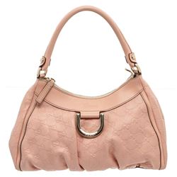 Gucci Pink Guccissima Leather D Ring Shoulder Bag