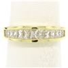 Image 1 : Honora 18K Gold 1.25 ctw Channel Elongated Princess Diamond Graduated Band Ring