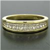 Image 2 : Honora 18K Gold 1.25 ctw Channel Elongated Princess Diamond Graduated Band Ring