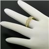 Image 3 : Honora 18K Gold 1.25 ctw Channel Elongated Princess Diamond Graduated Band Ring