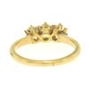 Image 7 : 14K Yellow Gold .90 ctw 3 Stone Set Old Mine Cut Diamond Ring