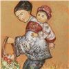 Image 2 : The Fruit Seller by Hibel (1917-2014)