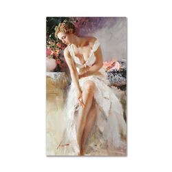 Pino (1939-2010), "Angelica" Artist Embellished Limited Edition on Canvas (24" x 42"), CP Numbered a