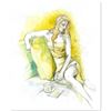 Image 1 : Lena Sotskova, "Primary Yellow" Mixed Media Original Painting, Hand Signed and with COA.