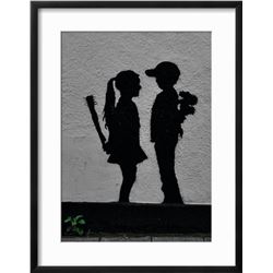 Banksy "War Children" Custom Framed