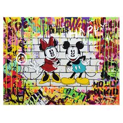 Nastya Rovenskaya- Mixed Media "Mickey & Minnie"