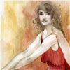 Image 2 : Lena Sotskova, "Misterious" Mixed Media Original Painting, Hand Signed and with COA.
