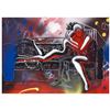 Image 1 : Mark Kostabi "Beyond Tomorrow" Hand Signed Original Artwork with COA.