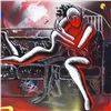 Image 2 : Mark Kostabi "Beyond Tomorrow" Hand Signed Original Artwork with COA.