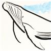 Image 2 : Wyland, "Humpback with Splash" Original Sumi Ink Painting, Hand Signed with Certificate of Authentic