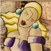 Image 2 : Oz El Hai, Original 3D Mixed Media Painting on Board, Hand Signed with Certificate of Authenticity.
