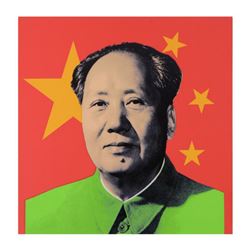 Steve Kaufman (1960-2010), "Mao" Hand Embellished Limited Edition Silkscreen on Canvas, Numbered 17/