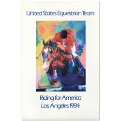 Leroy Neiman (1921-2012), "United States Equestrian Team/Riding for America/Los Angeles 1984" Fine A