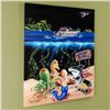 Image 3 : "Sand Bar 1" Mural Limited Edition Hand-Embellished Giclee on Canvas (42" x 53") by Michael Godard, 