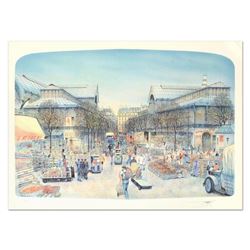 Rolf Rafflewski, "Les Halles" Limited Edition Lithograph, Numbered and Hand Signed.