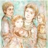 Image 2 : "Portrait of a Family" Limited Edition Lithograph (28" x 40.5") by Edna Hibel (1917-2014), Numbered 