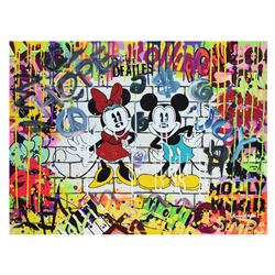 Nastya Rovenskaya- Mixed Media "Mickey & Minnie"