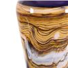 Image 2 : "Large Amethyst Covered Jar with Marble Finial" Hand Blown Glass Sculpture, Hand Signed by GartnerBl