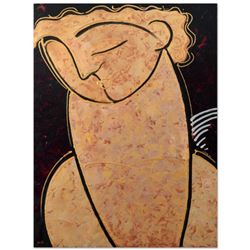 Gaylord Soli - "Shayne" Original Mixed Media Acrylic Painting on Board, Hand Signed and Titled Inver
