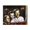 Image 1 : Fabian Perez, "Tres Amigos" Hand Textured Limited Edition Giclee on Canvas. Hand Signed and Numbered