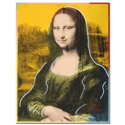 Ringo, "Mona" One-of-a-Kind Hand-Pulled Silkscreen and Mixed Media Painting on Canvas, Hand Signed w