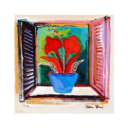 Calman Shemi, "Day After Day" Limited Edition Serigraph, Numbered and Hand Signed with Letter of Aut