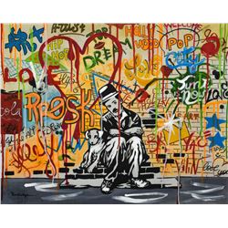 Nastya Rovenskaya- Mixed Media "Charlie is Alone"