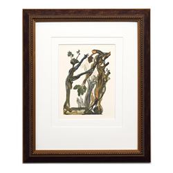 Salvador Dali- Original Color Woodcut on B.F.K. Rives Paper "Hell Canto 13"