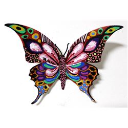 Patricia Govezensky- Original Painting on Cutout Steel "Butterfly CLXVI"