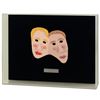 Image 3 : George Marlowe "Just the Two of Us" Framed Original Hand Made Ceramic Mask Sculpture; COA